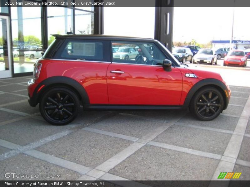 Chili Red / Grey/Carbon Black 2010 Mini Cooper S Hardtop