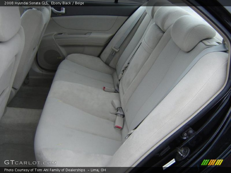 Ebony Black / Beige 2008 Hyundai Sonata GLS