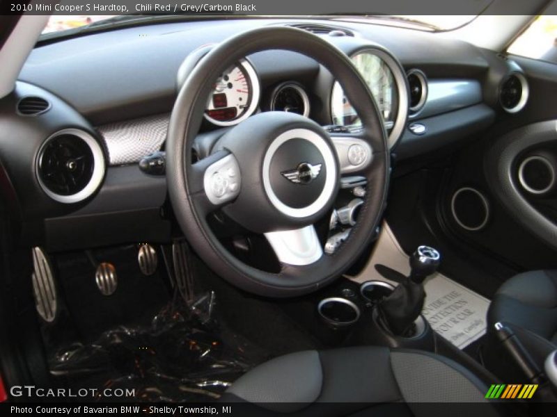 Chili Red / Grey/Carbon Black 2010 Mini Cooper S Hardtop