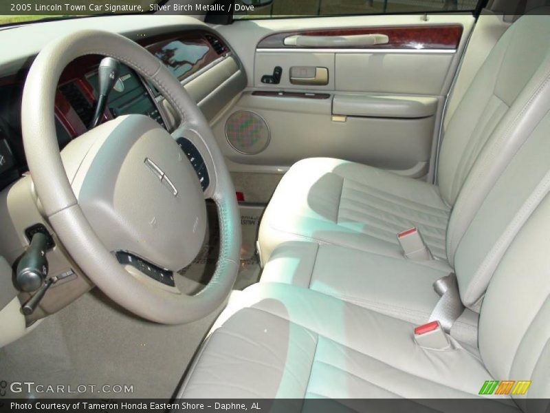 Silver Birch Metallic / Dove 2005 Lincoln Town Car Signature