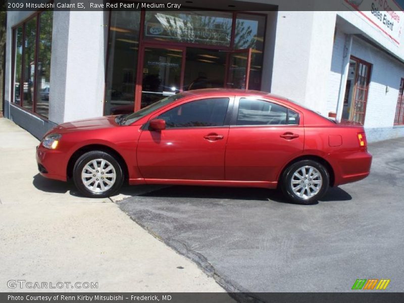 Rave Red Pearl / Medium Gray 2009 Mitsubishi Galant ES