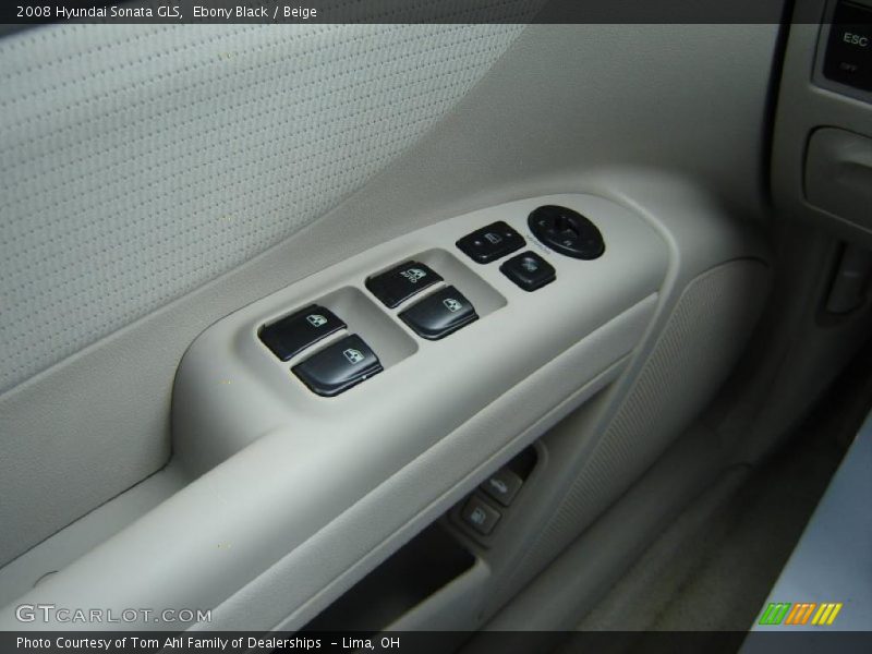 Ebony Black / Beige 2008 Hyundai Sonata GLS