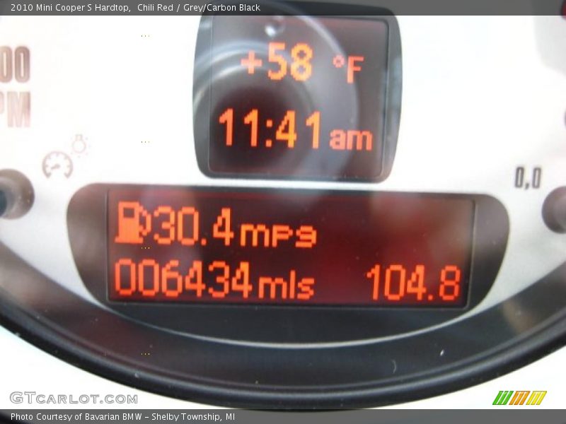 Chili Red / Grey/Carbon Black 2010 Mini Cooper S Hardtop