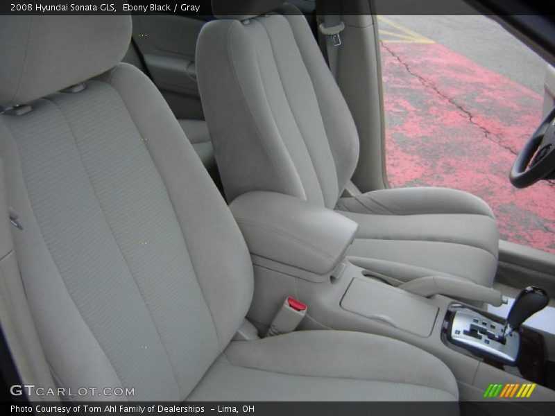 Ebony Black / Gray 2008 Hyundai Sonata GLS