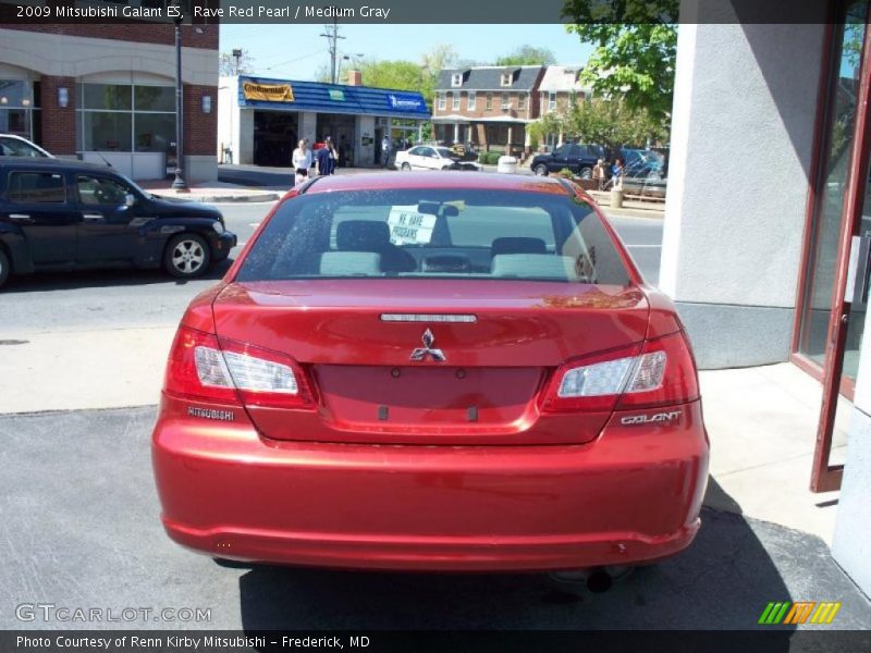 Rave Red Pearl / Medium Gray 2009 Mitsubishi Galant ES