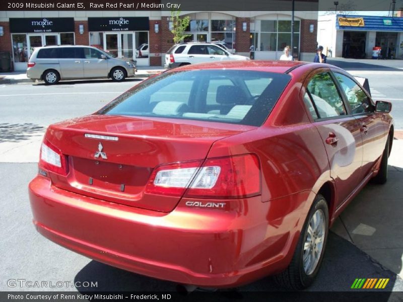 Rave Red Pearl / Medium Gray 2009 Mitsubishi Galant ES