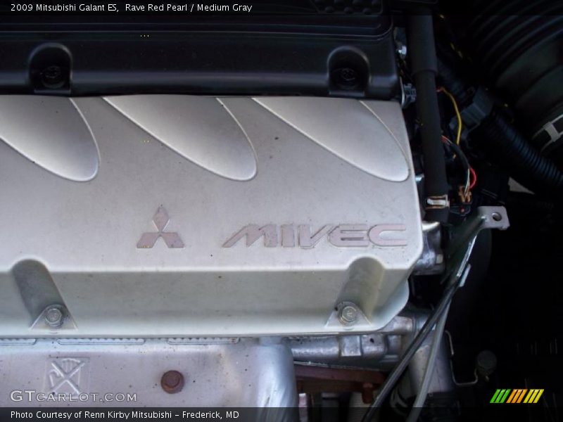 Rave Red Pearl / Medium Gray 2009 Mitsubishi Galant ES
