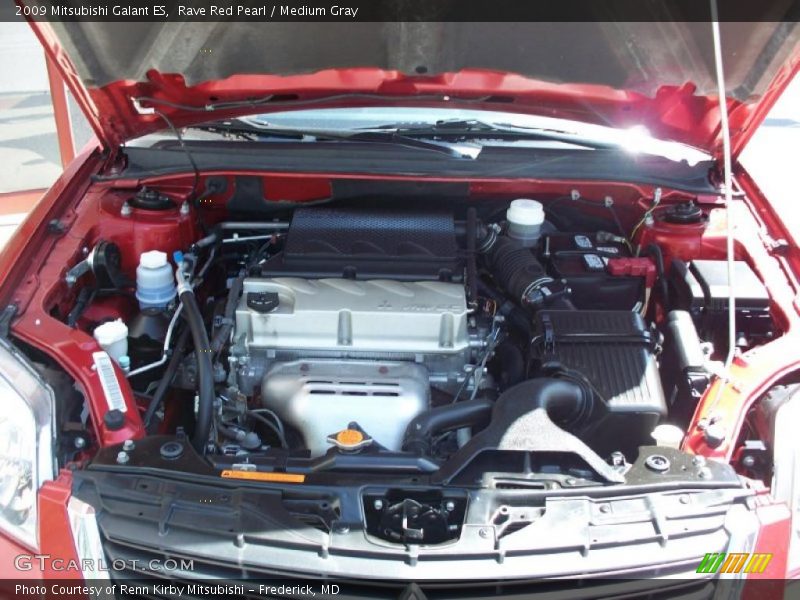 Rave Red Pearl / Medium Gray 2009 Mitsubishi Galant ES