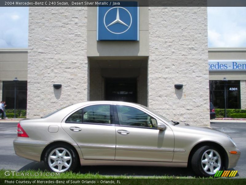 Desert Silver Metallic / Java 2004 Mercedes-Benz C 240 Sedan