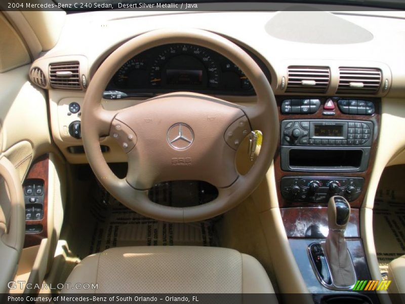 Desert Silver Metallic / Java 2004 Mercedes-Benz C 240 Sedan