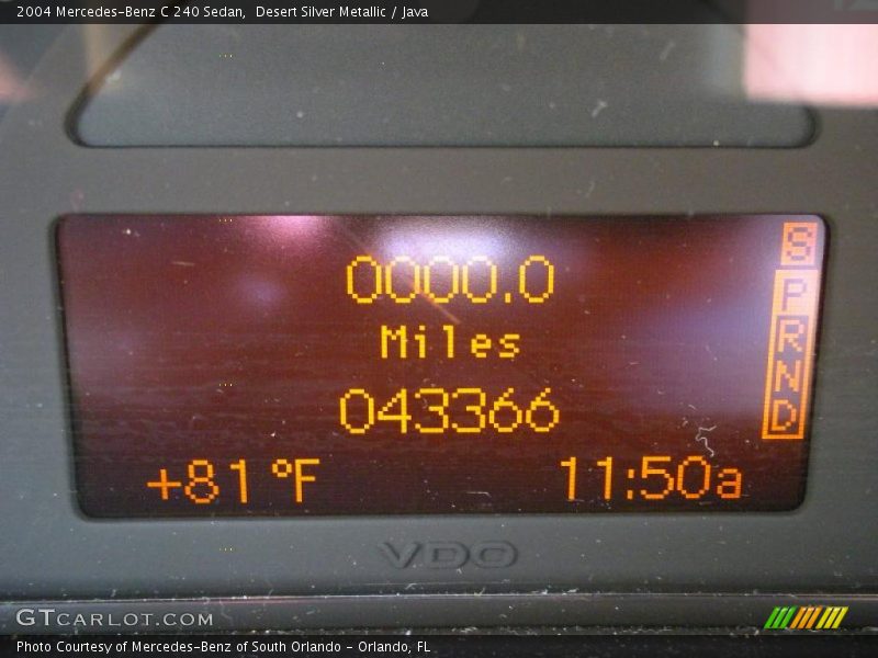 Desert Silver Metallic / Java 2004 Mercedes-Benz C 240 Sedan