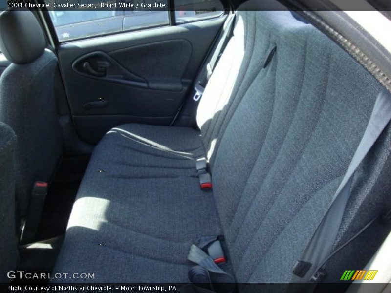 Bright White / Graphite 2001 Chevrolet Cavalier Sedan