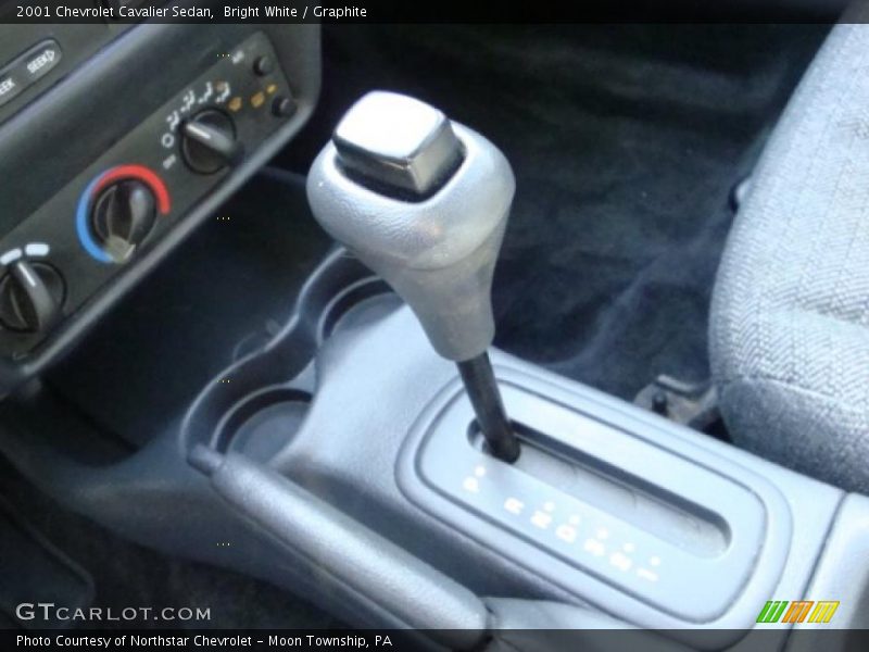 Bright White / Graphite 2001 Chevrolet Cavalier Sedan