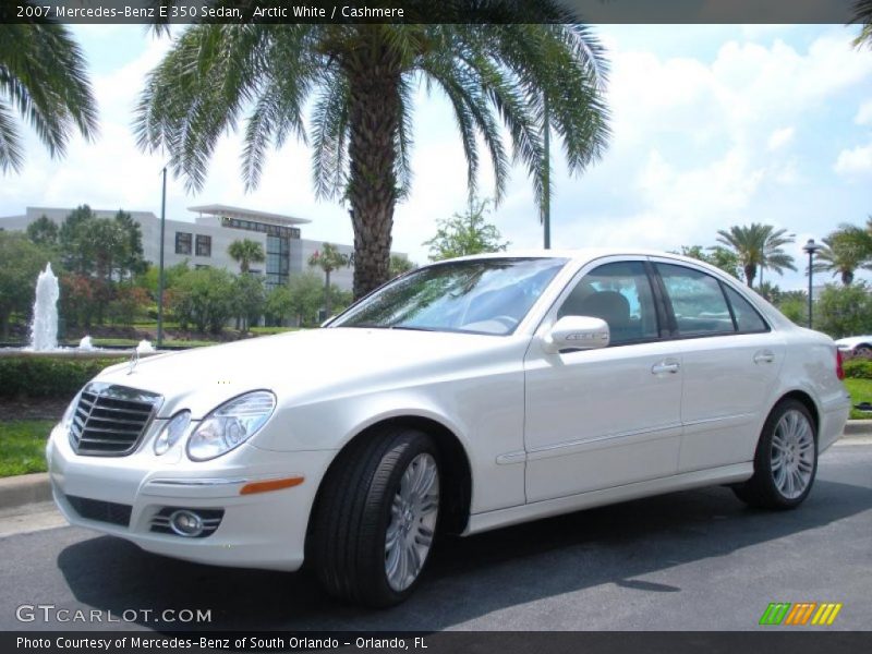 Arctic White / Cashmere 2007 Mercedes-Benz E 350 Sedan