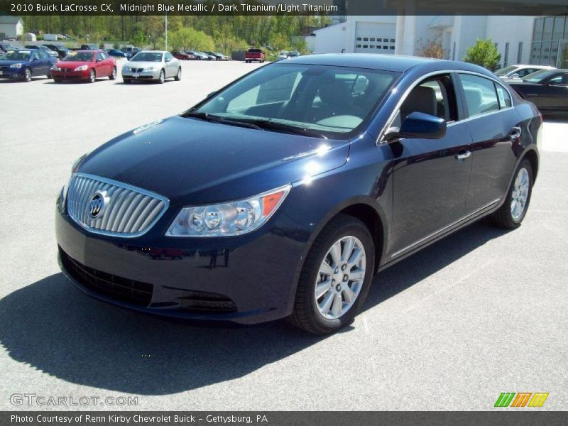 Midnight Blue Metallic / Dark Titanium/Light Titanium 2010 Buick LaCrosse CX