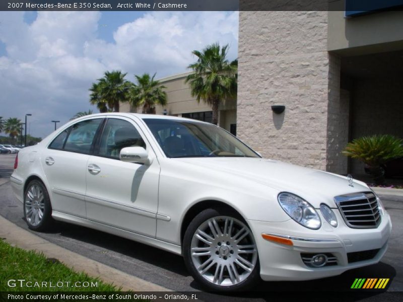 Arctic White / Cashmere 2007 Mercedes-Benz E 350 Sedan