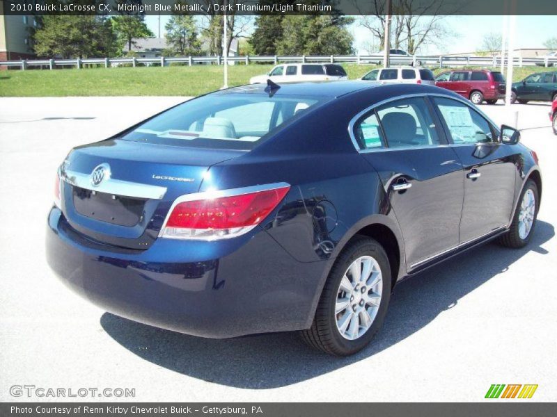 Midnight Blue Metallic / Dark Titanium/Light Titanium 2010 Buick LaCrosse CX