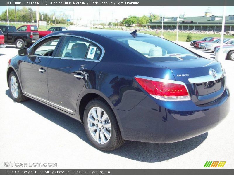 Midnight Blue Metallic / Dark Titanium/Light Titanium 2010 Buick LaCrosse CX