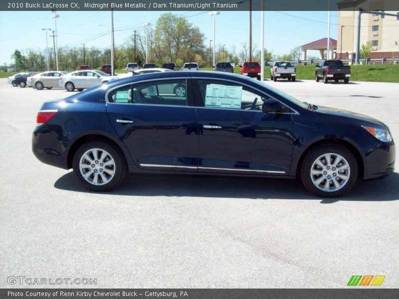 Midnight Blue Metallic / Dark Titanium/Light Titanium 2010 Buick LaCrosse CX