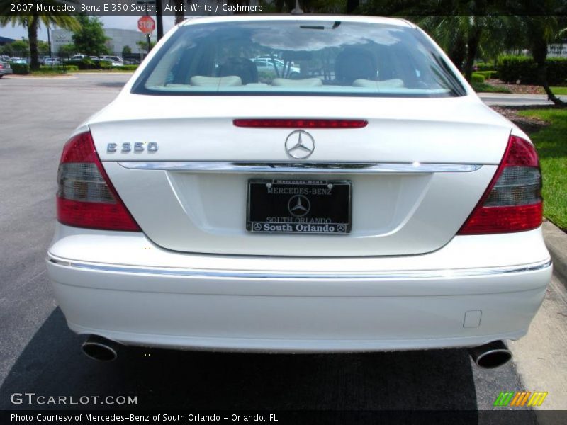 Arctic White / Cashmere 2007 Mercedes-Benz E 350 Sedan
