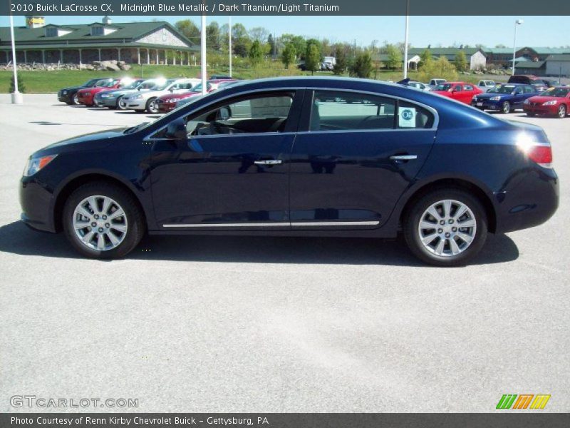 Midnight Blue Metallic / Dark Titanium/Light Titanium 2010 Buick LaCrosse CX