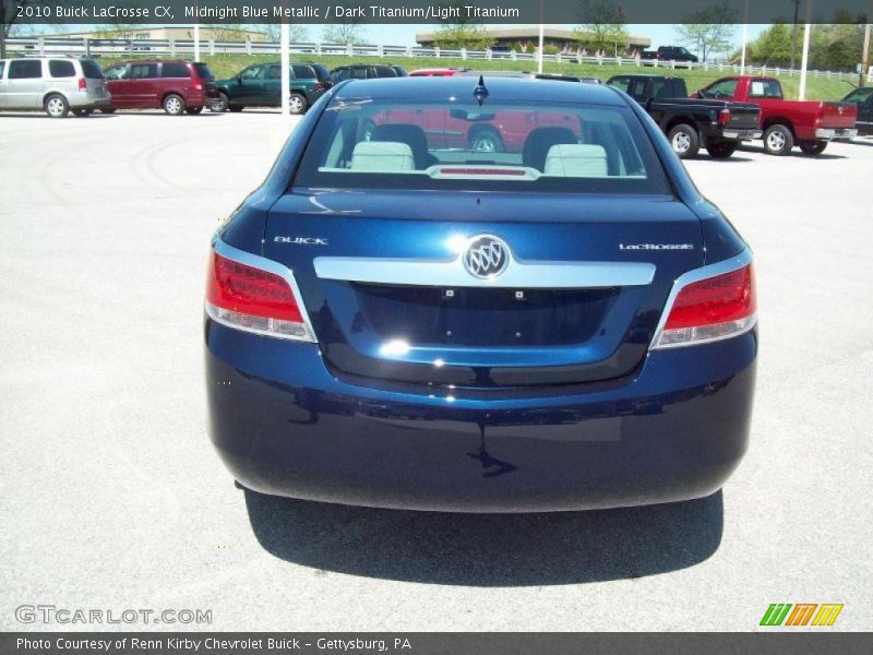 Midnight Blue Metallic / Dark Titanium/Light Titanium 2010 Buick LaCrosse CX