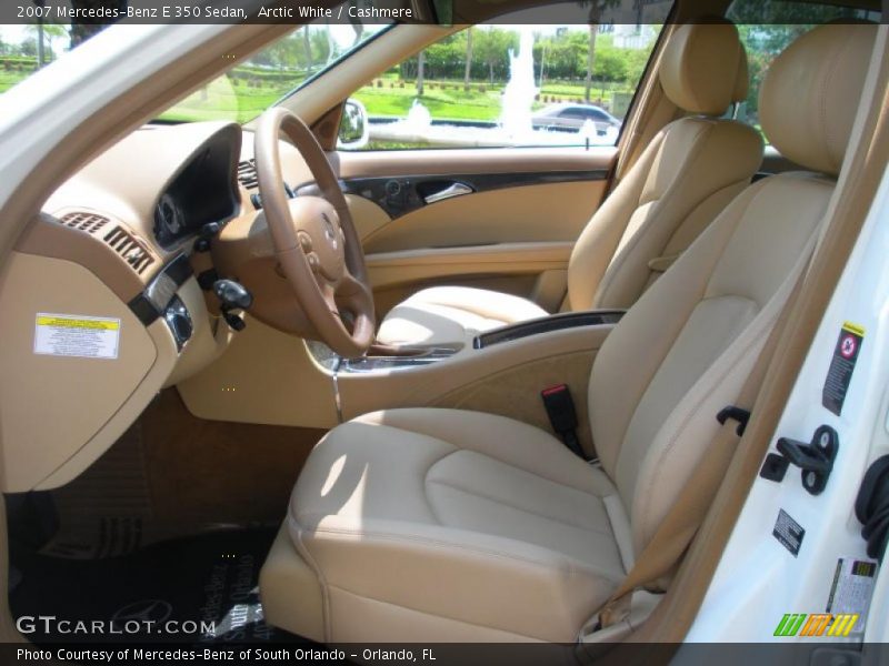 Arctic White / Cashmere 2007 Mercedes-Benz E 350 Sedan
