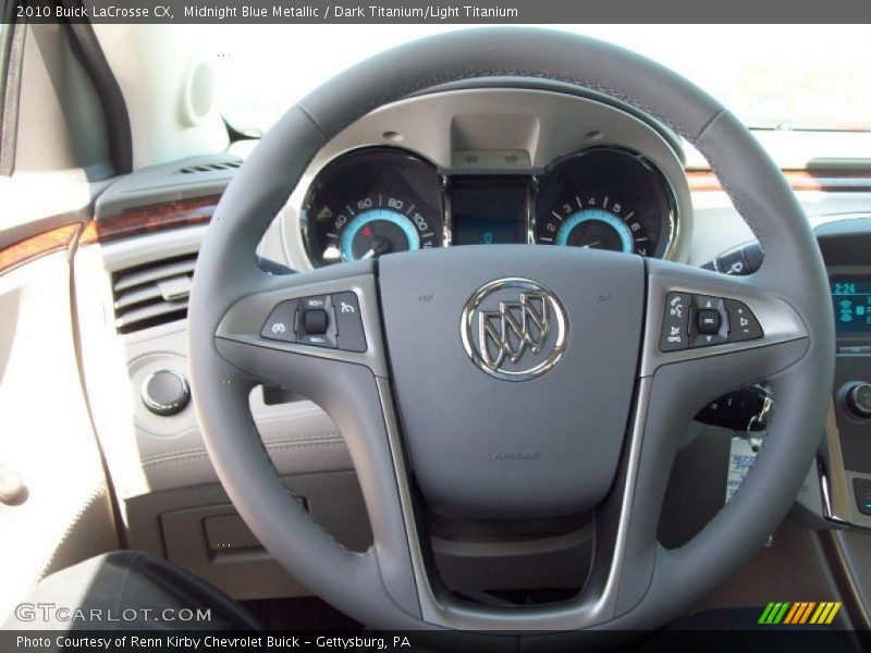Midnight Blue Metallic / Dark Titanium/Light Titanium 2010 Buick LaCrosse CX