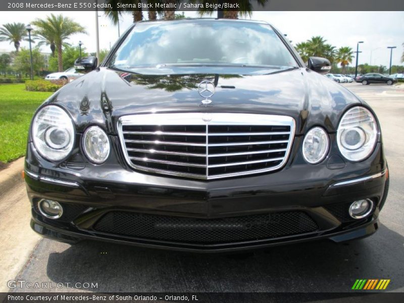 Sienna Black Metallic / Sahara Beige/Black 2008 Mercedes-Benz E 550 Sedan