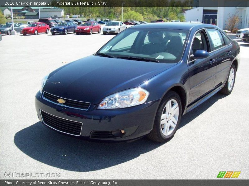 Imperial Blue Metallic / Gray 2010 Chevrolet Impala LT