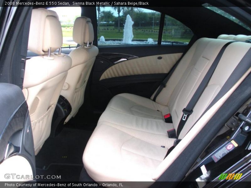Sienna Black Metallic / Sahara Beige/Black 2008 Mercedes-Benz E 550 Sedan
