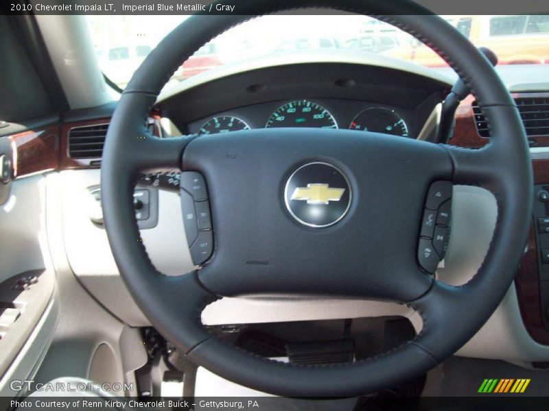Imperial Blue Metallic / Gray 2010 Chevrolet Impala LT