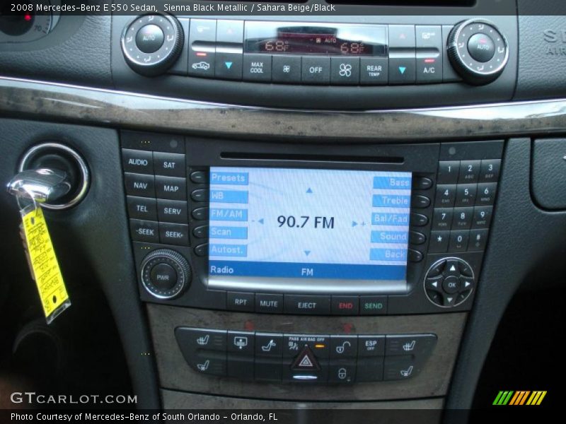 Sienna Black Metallic / Sahara Beige/Black 2008 Mercedes-Benz E 550 Sedan