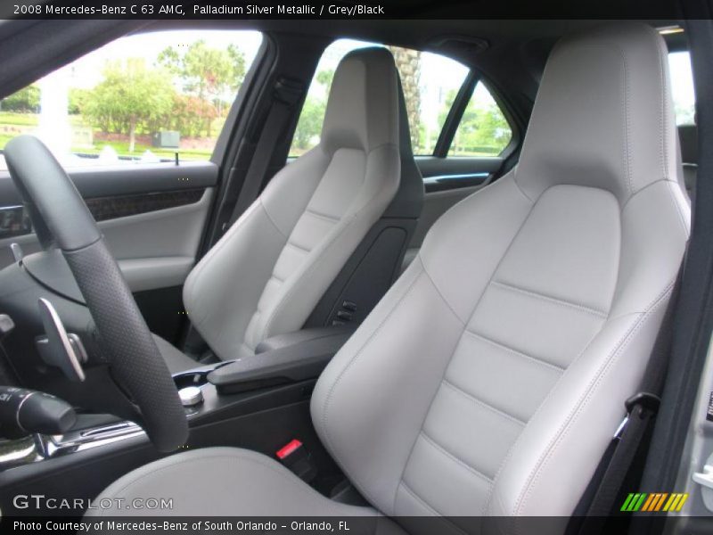 Palladium Silver Metallic / Grey/Black 2008 Mercedes-Benz C 63 AMG