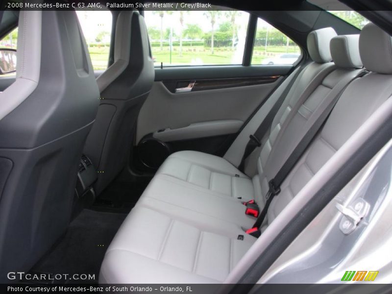Palladium Silver Metallic / Grey/Black 2008 Mercedes-Benz C 63 AMG