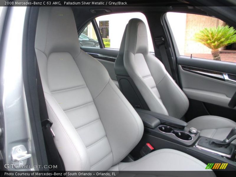 Palladium Silver Metallic / Grey/Black 2008 Mercedes-Benz C 63 AMG