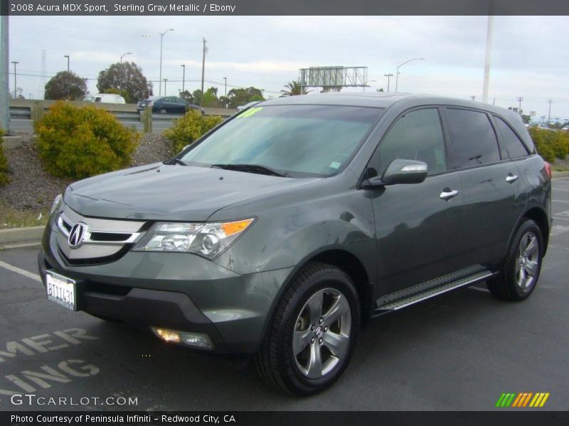 Sterling Gray Metallic / Ebony 2008 Acura MDX Sport