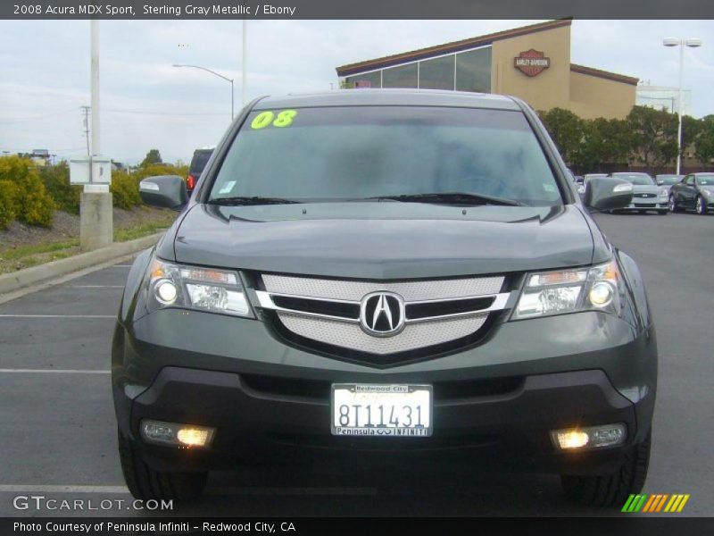 Sterling Gray Metallic / Ebony 2008 Acura MDX Sport