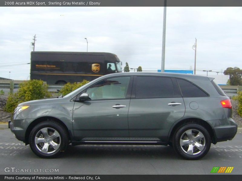 Sterling Gray Metallic / Ebony 2008 Acura MDX Sport