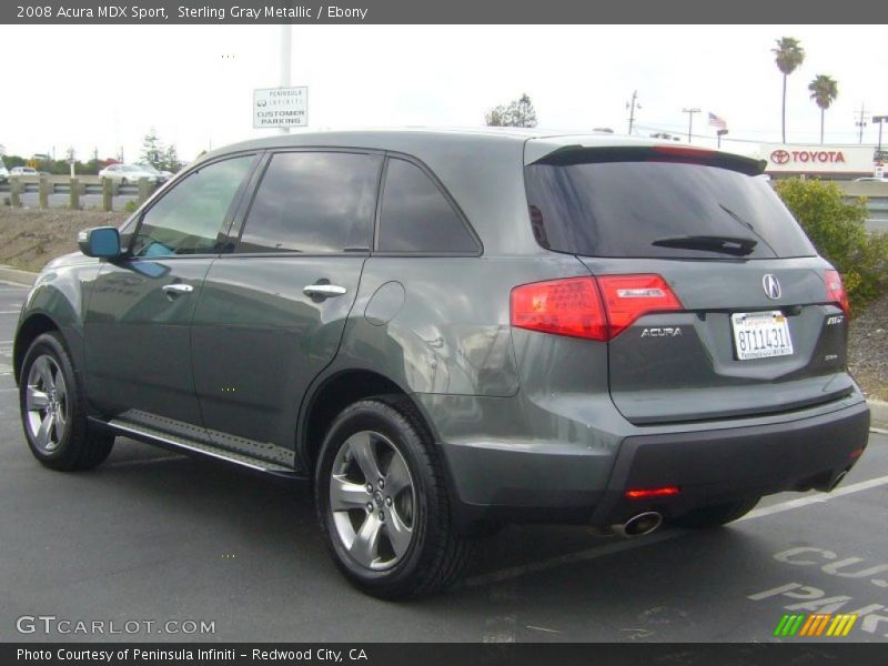 Sterling Gray Metallic / Ebony 2008 Acura MDX Sport