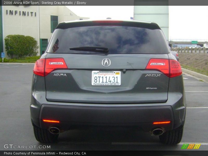 Sterling Gray Metallic / Ebony 2008 Acura MDX Sport