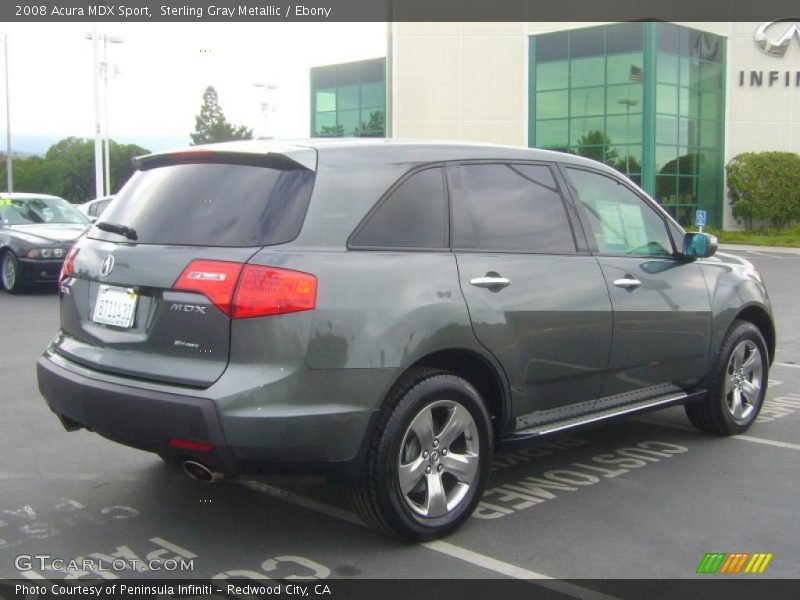 Sterling Gray Metallic / Ebony 2008 Acura MDX Sport