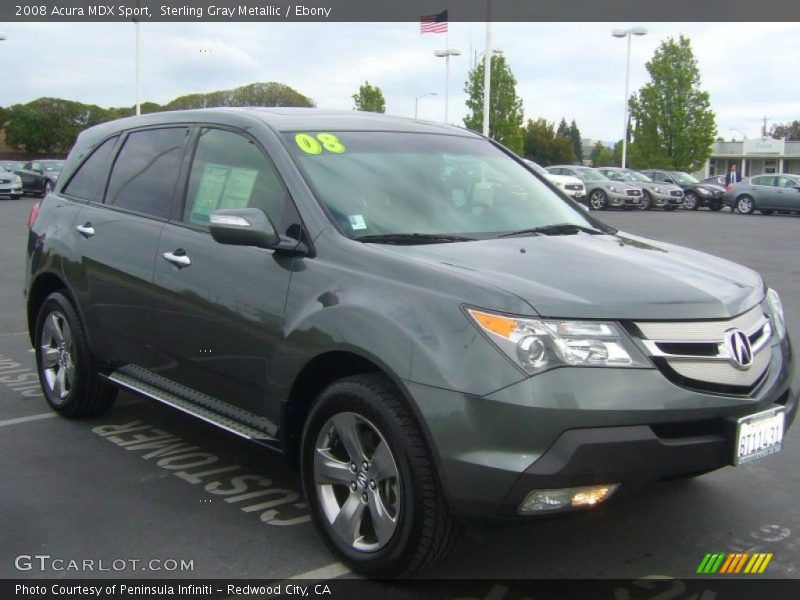 Sterling Gray Metallic / Ebony 2008 Acura MDX Sport