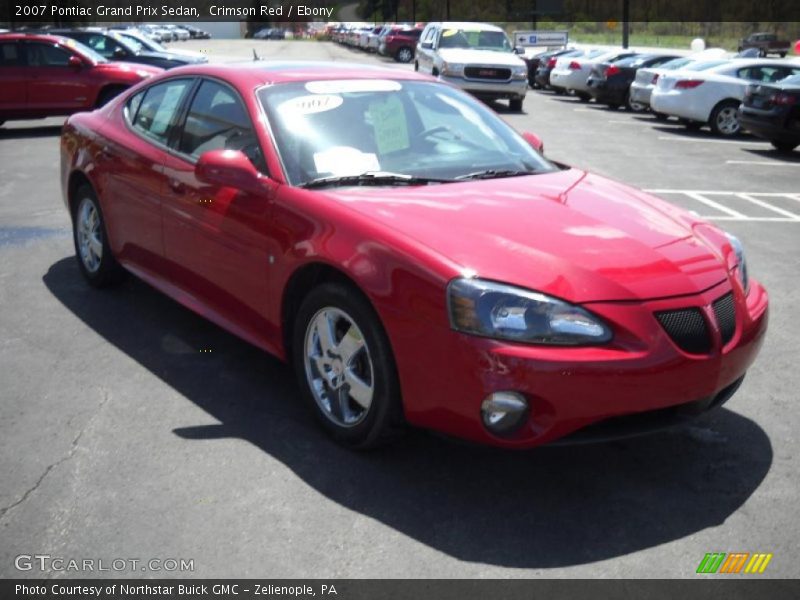 Crimson Red / Ebony 2007 Pontiac Grand Prix Sedan