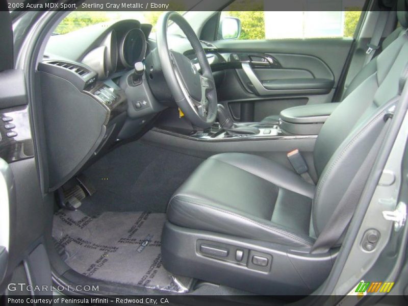 Sterling Gray Metallic / Ebony 2008 Acura MDX Sport
