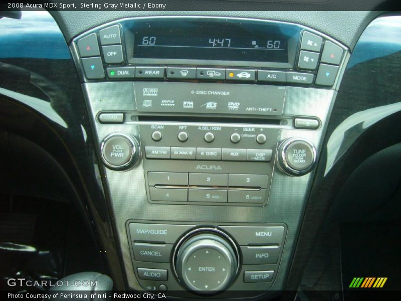 Sterling Gray Metallic / Ebony 2008 Acura MDX Sport