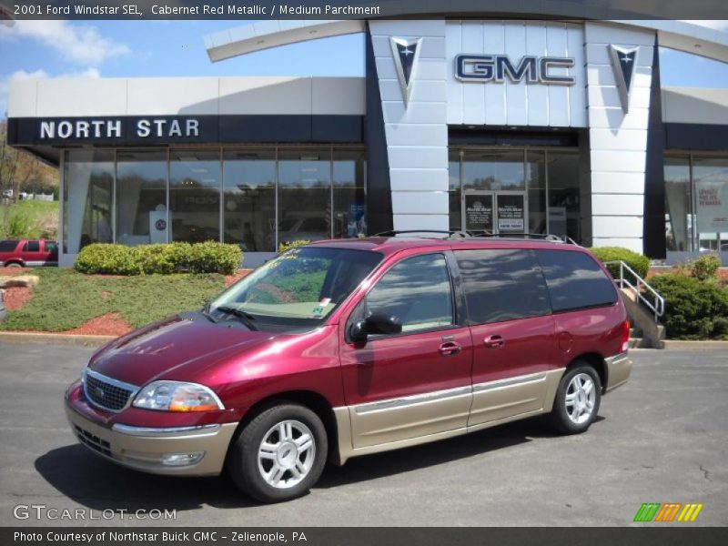 Cabernet Red Metallic / Medium Parchment 2001 Ford Windstar SEL