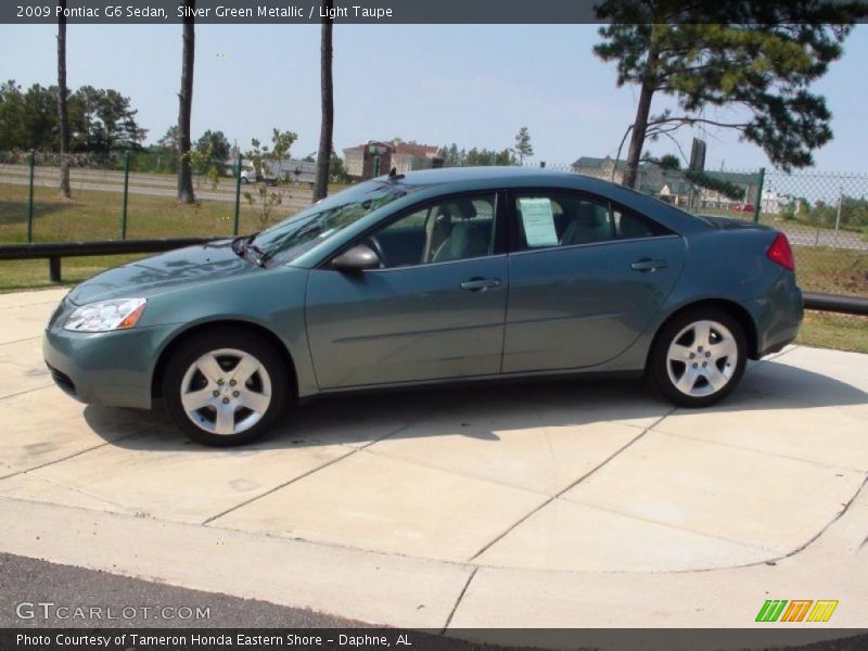 Silver Green Metallic / Light Taupe 2009 Pontiac G6 Sedan