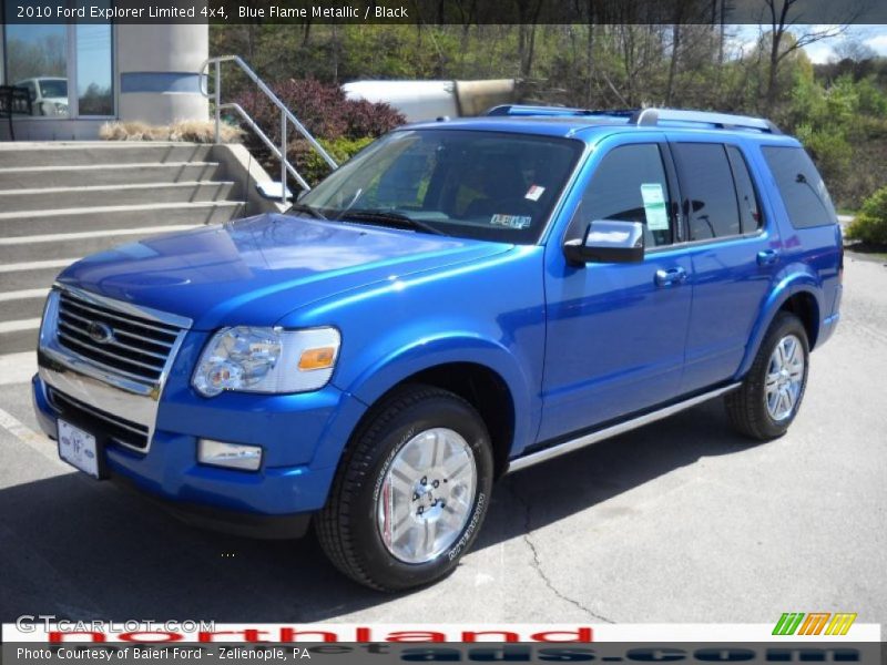 Blue Flame Metallic / Black 2010 Ford Explorer Limited 4x4