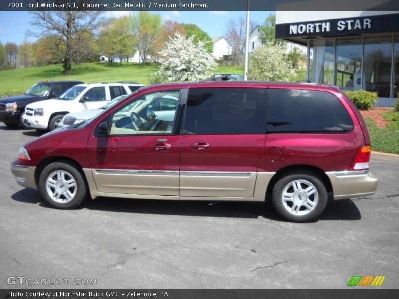 Cabernet Red Metallic / Medium Parchment 2001 Ford Windstar SEL